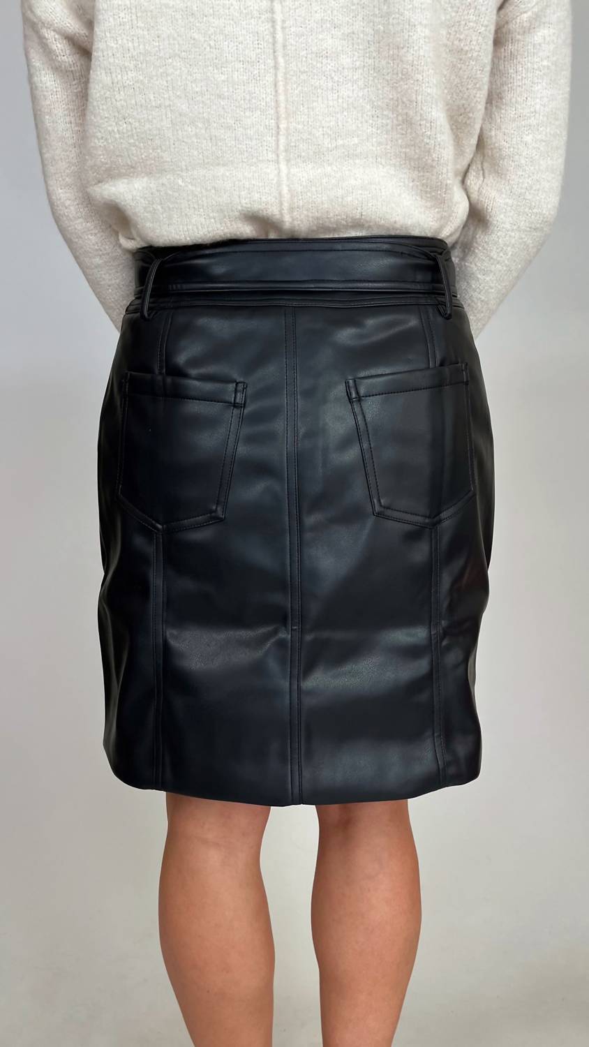 Tribal - Pleather Mini Skirt