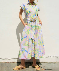 Dress Forum - Floral Radiance Shirt Dress