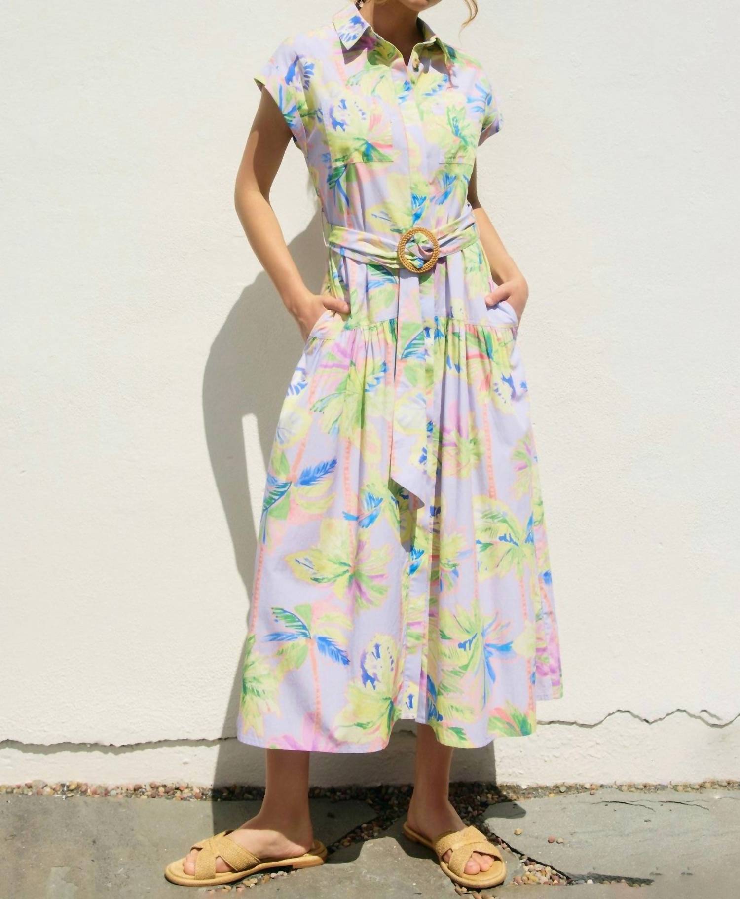 Dress Forum - Floral Radiance Shirt Dress