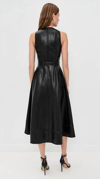 Cinq A Sept - Vegan Leather Zelda Midi Dress