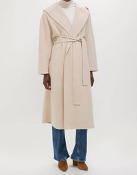 ba&sh Lylie Coat in beige chine - women's jacket
