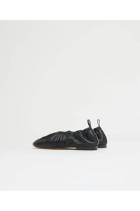 Mansur Gavriel Women's Ruched Ballerina Shoes in black - women's flats - alternate view