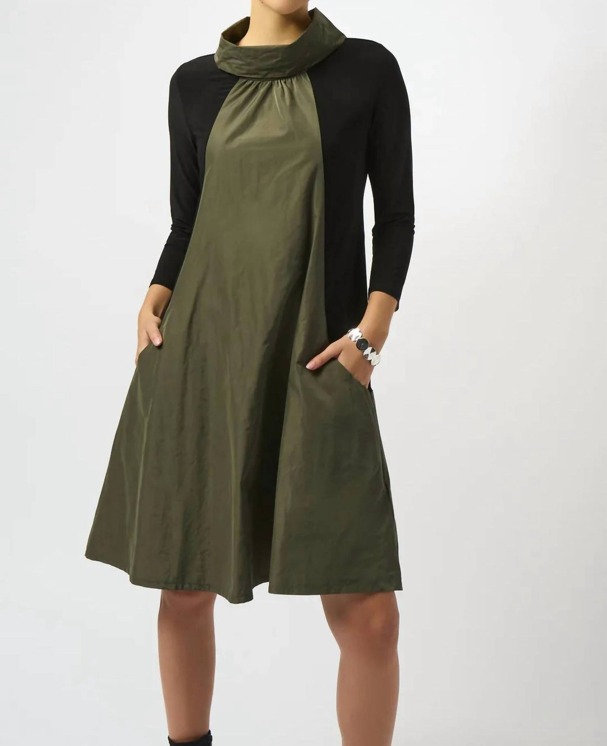Joseph Ribkoff - Color Block 3/4 Sleeves Dress