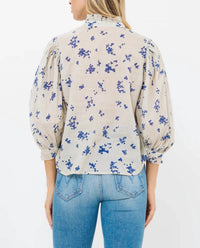 Oliphant - Ruffle Front Button Blouse
