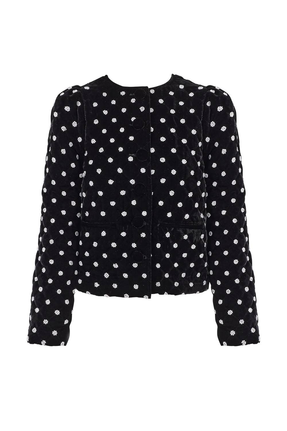 Queens of Archive Kitty Embellished Jacket in black - women's jacket - view 6