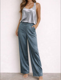 Lafayette 148 - Women's Satin Wide Trouser