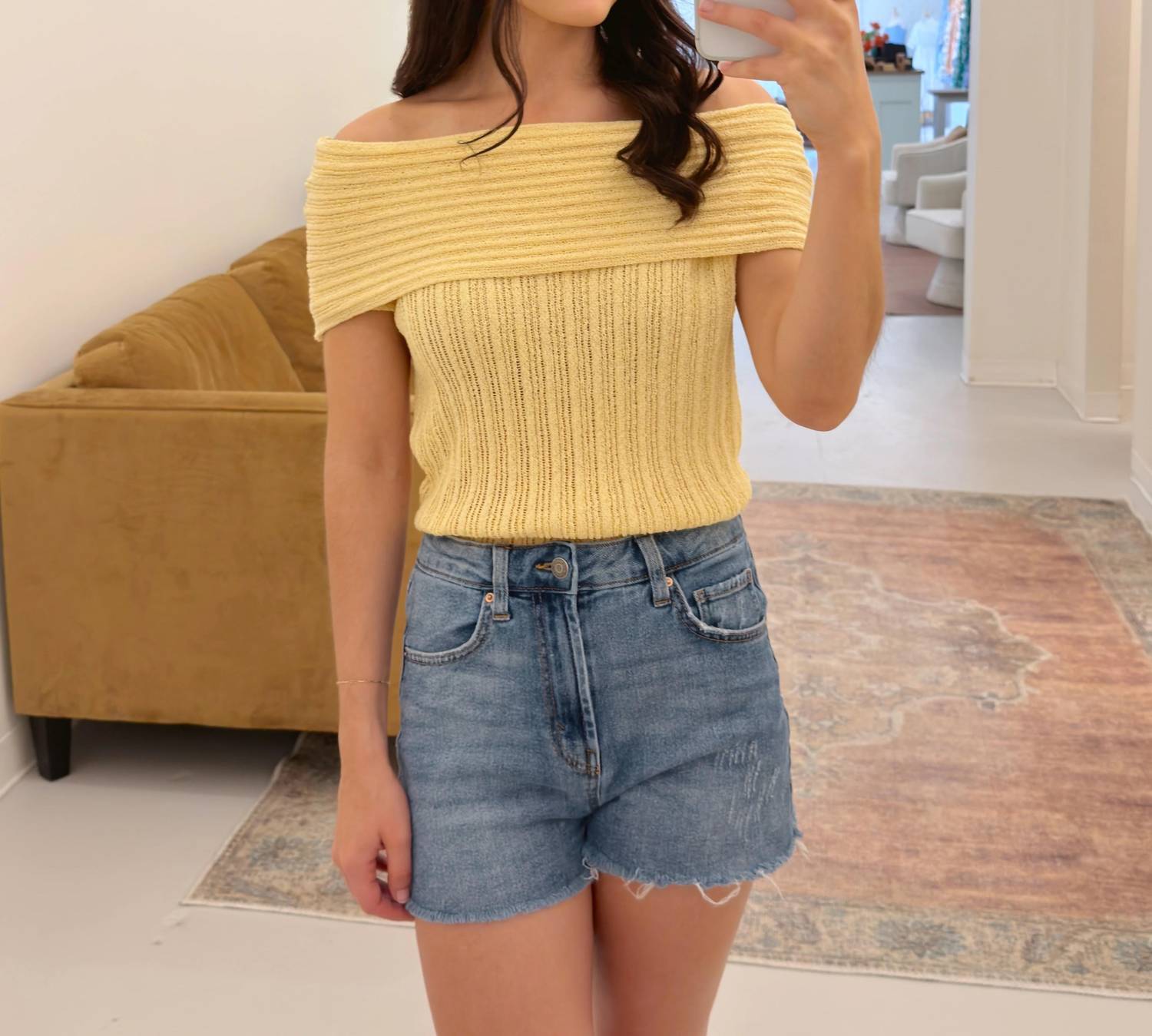 Sunday Edition - Tessa Off Shoulder Sweater Top