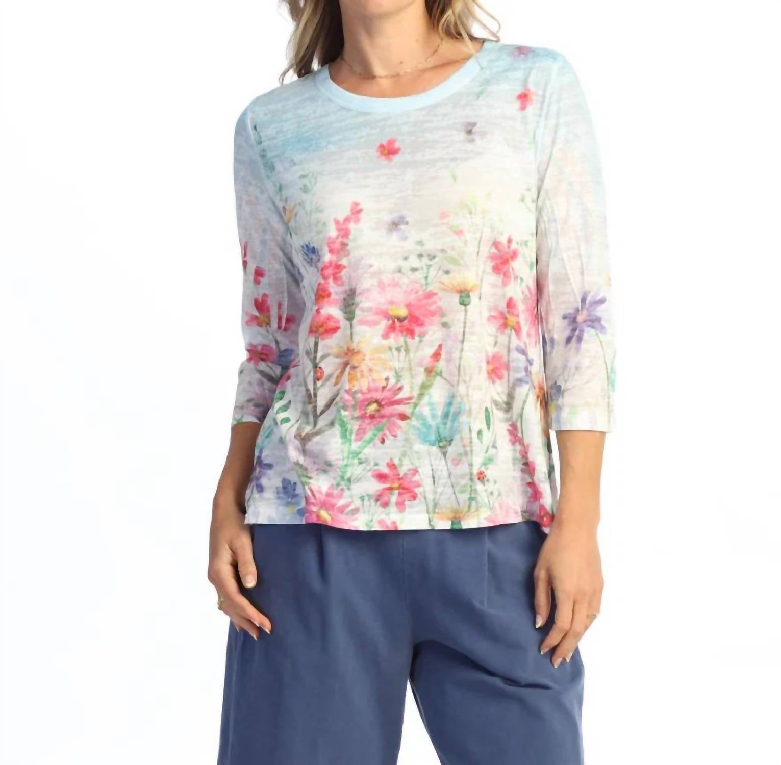Jess & Jane - Chorus Crew Neck Hi Lo Top