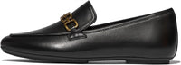 Fitflop - Women's Delicato Square-chain Soft Leather Loafers
