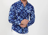 Eight X - Tie Dye Jacquard Paisley Button Down Shirt