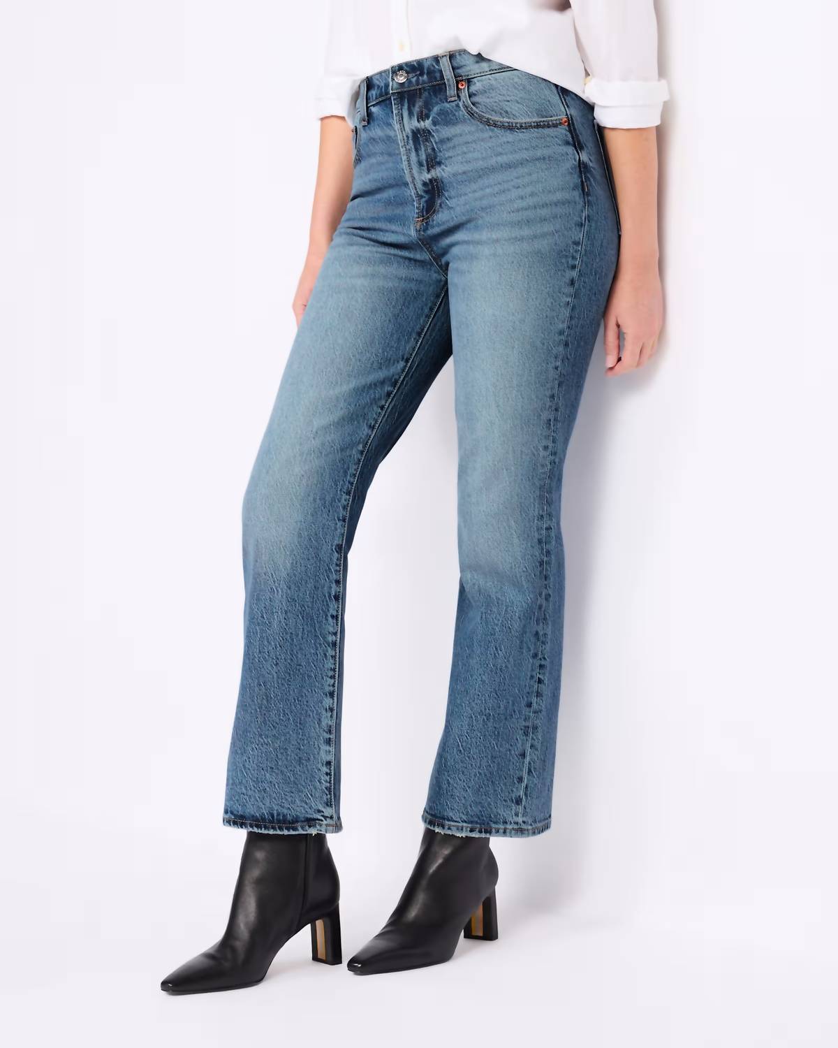 PISTOLA Ally Vintage Ankle Boot Jeans in dark blue - women's pants