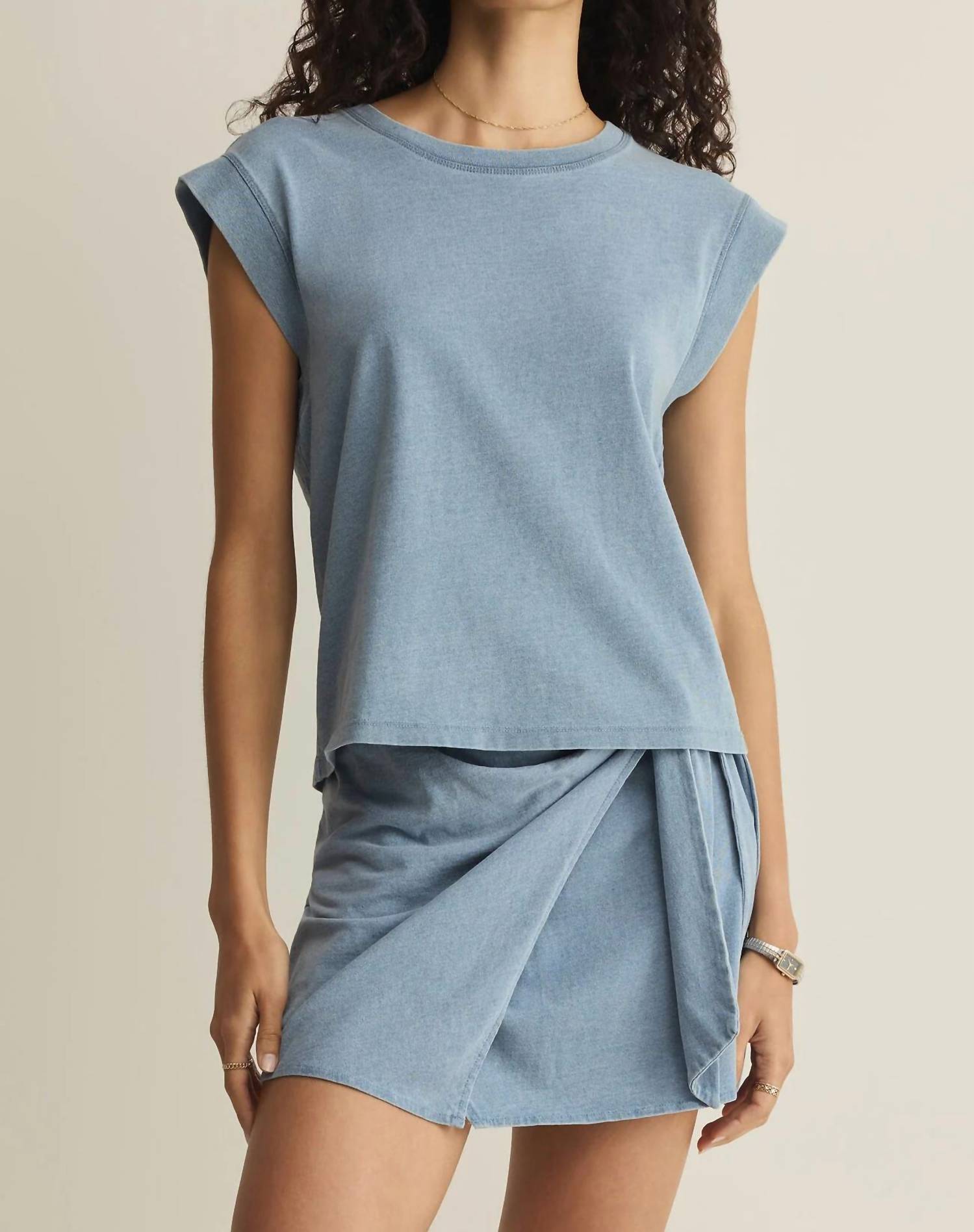 Z Supply - Camino Jersey Denim Top