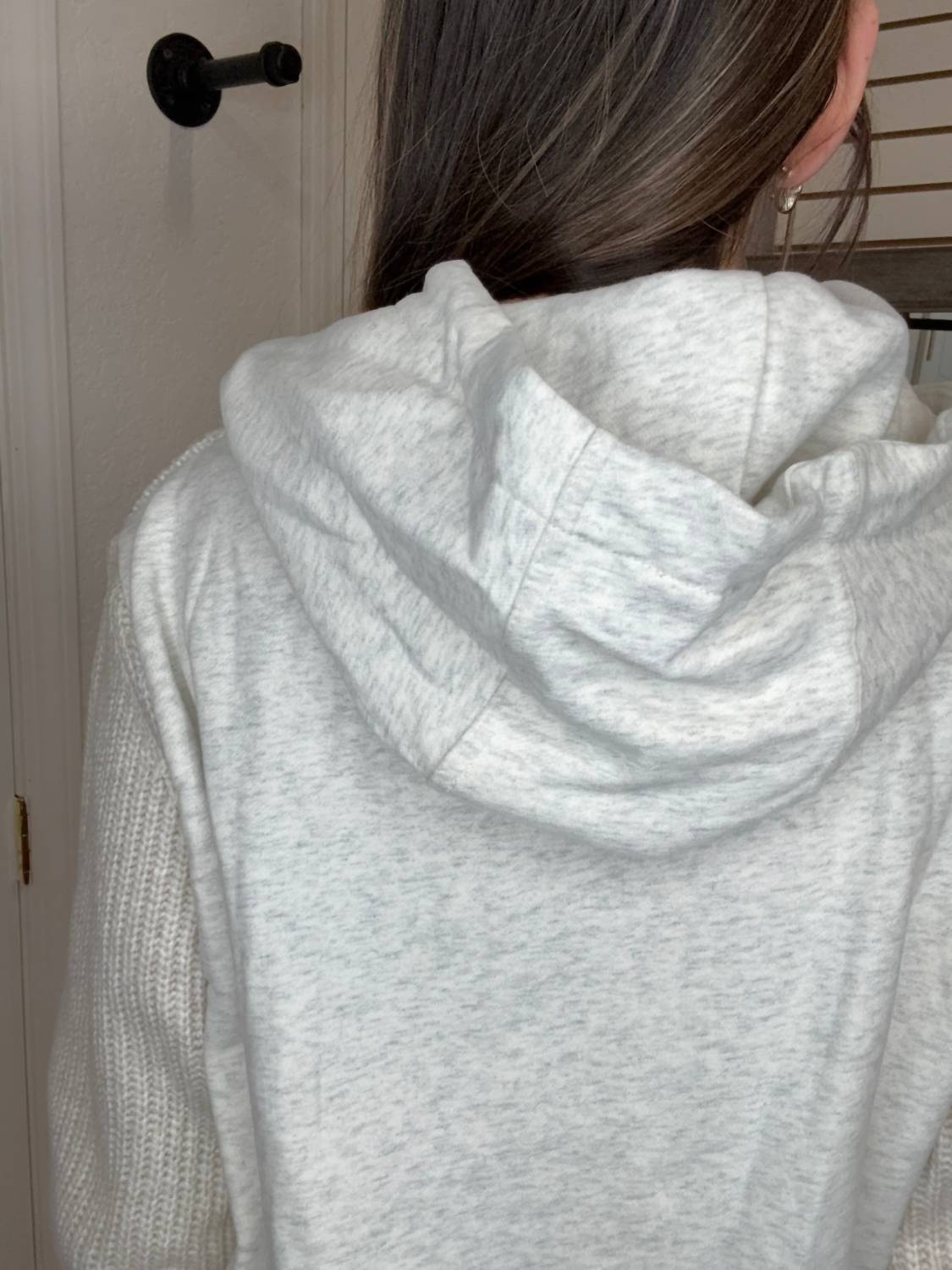 SKIES ARE BLUE Hana Hooded Sweater Top in oat - women's top - view 4