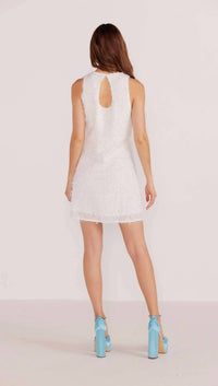 Minkpink - Yuki Fluffy Shift Mini Dress