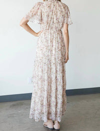 Cy Fashion - Vintage Floral Maxi Dress