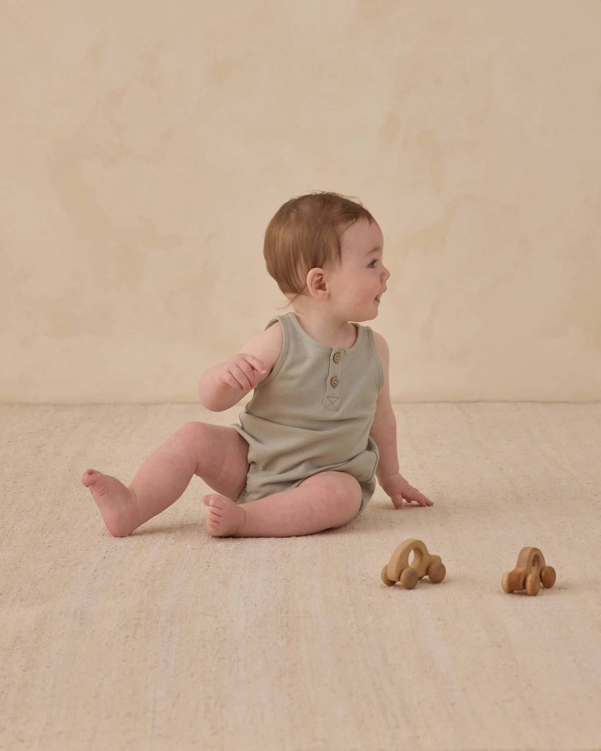 Quincy Mae - Kid's Sleeveless Bubble Onesie