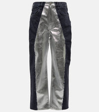 Frame - Pierced Straight Leg Denim Jeans