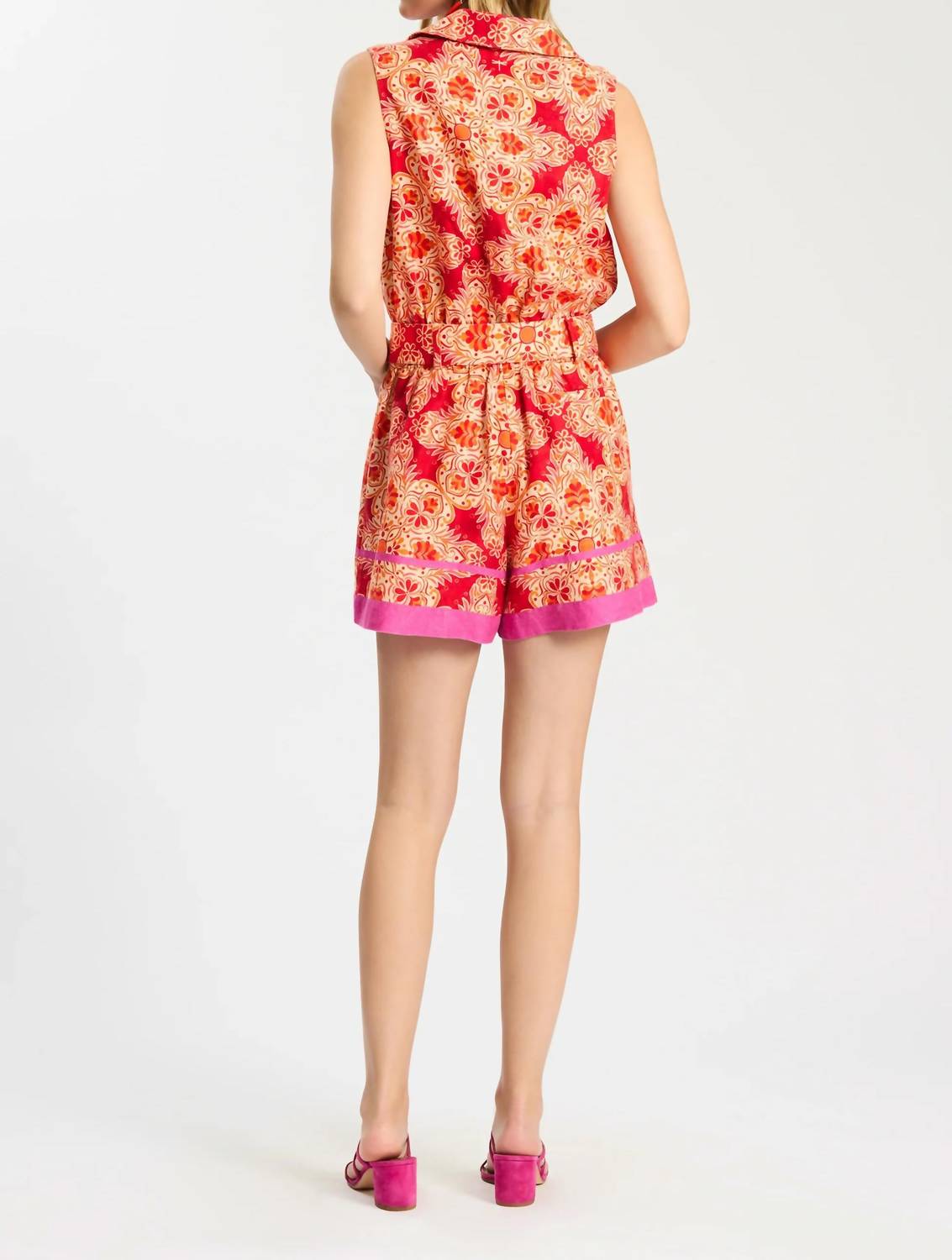 Tyler Boe - Randi Linen Motif Romper