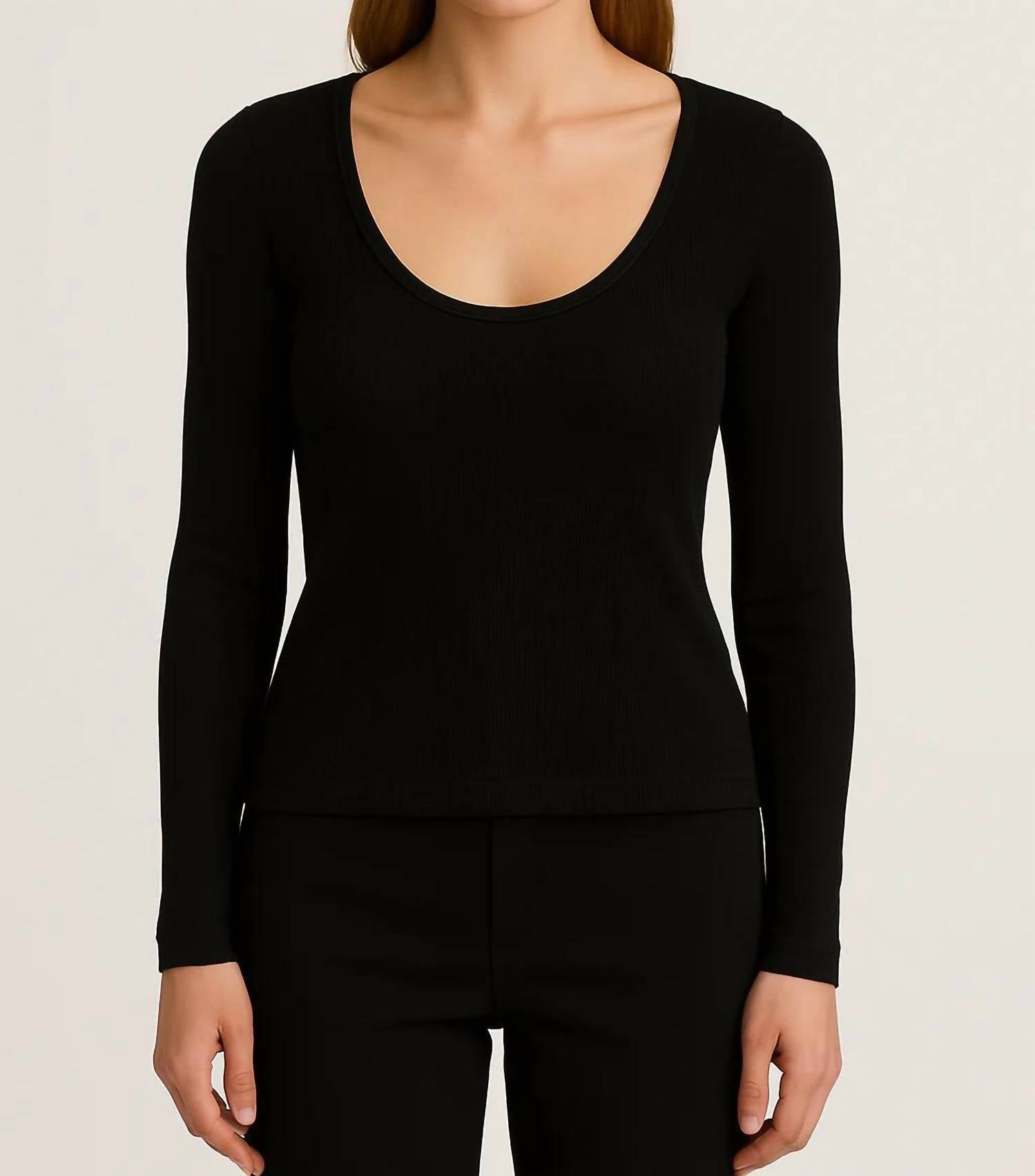 Project Social T - Allie U-neck Longsleeve Tee