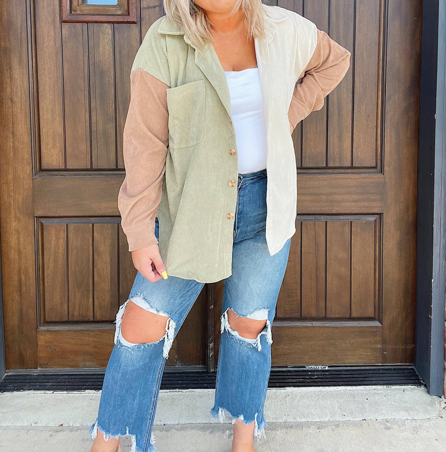 Risen - Tina High Rise Distressed Crop Straight Jeans