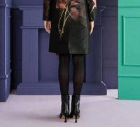 Talbot Runhof - Floral Jacquard Dress With Coat