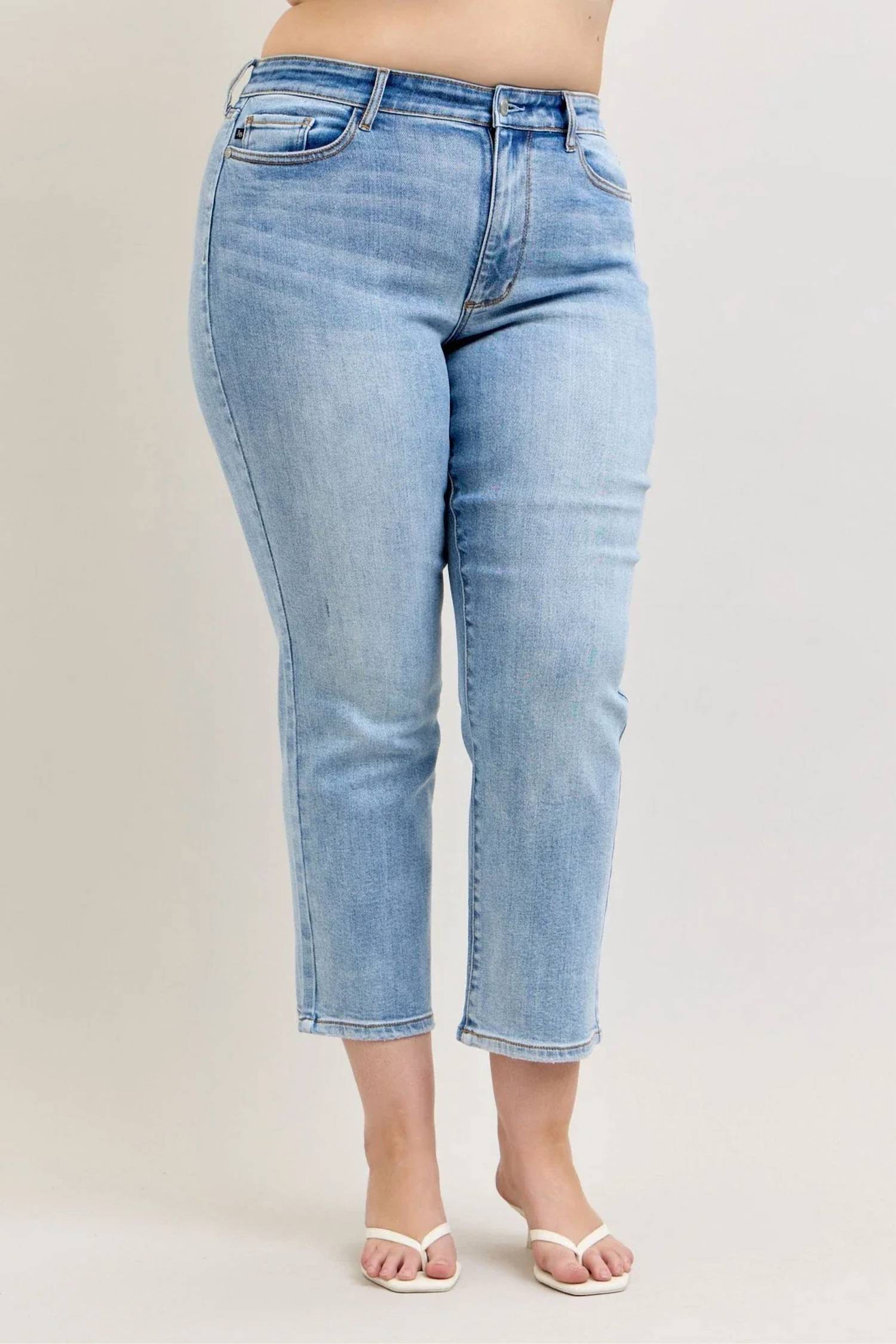 Judy Blue - Women's High Waist Ankle Straight Jeans