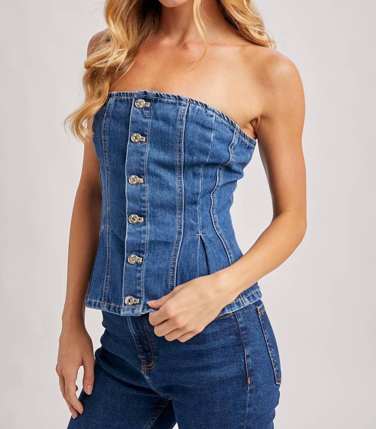 Bluivy - Cassidy Denim Corset Top