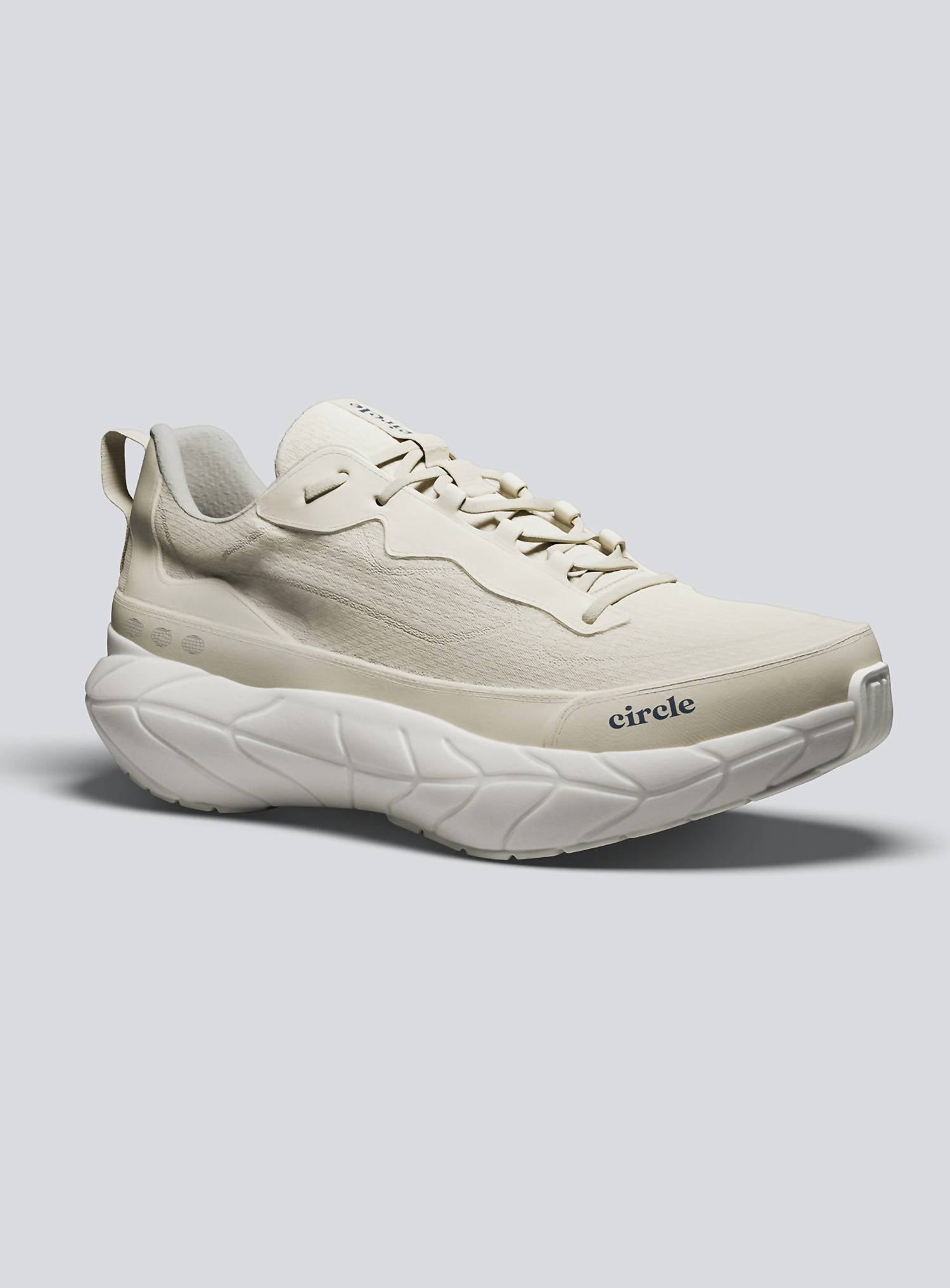 Circle G Women's Low Top Lace Up Running Sneakers in natural - women's shoe - detail view