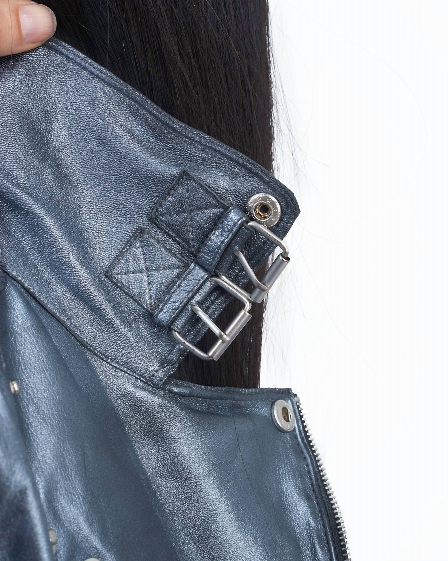 Jkt Nyc - Harley Metallic Leather Jacket