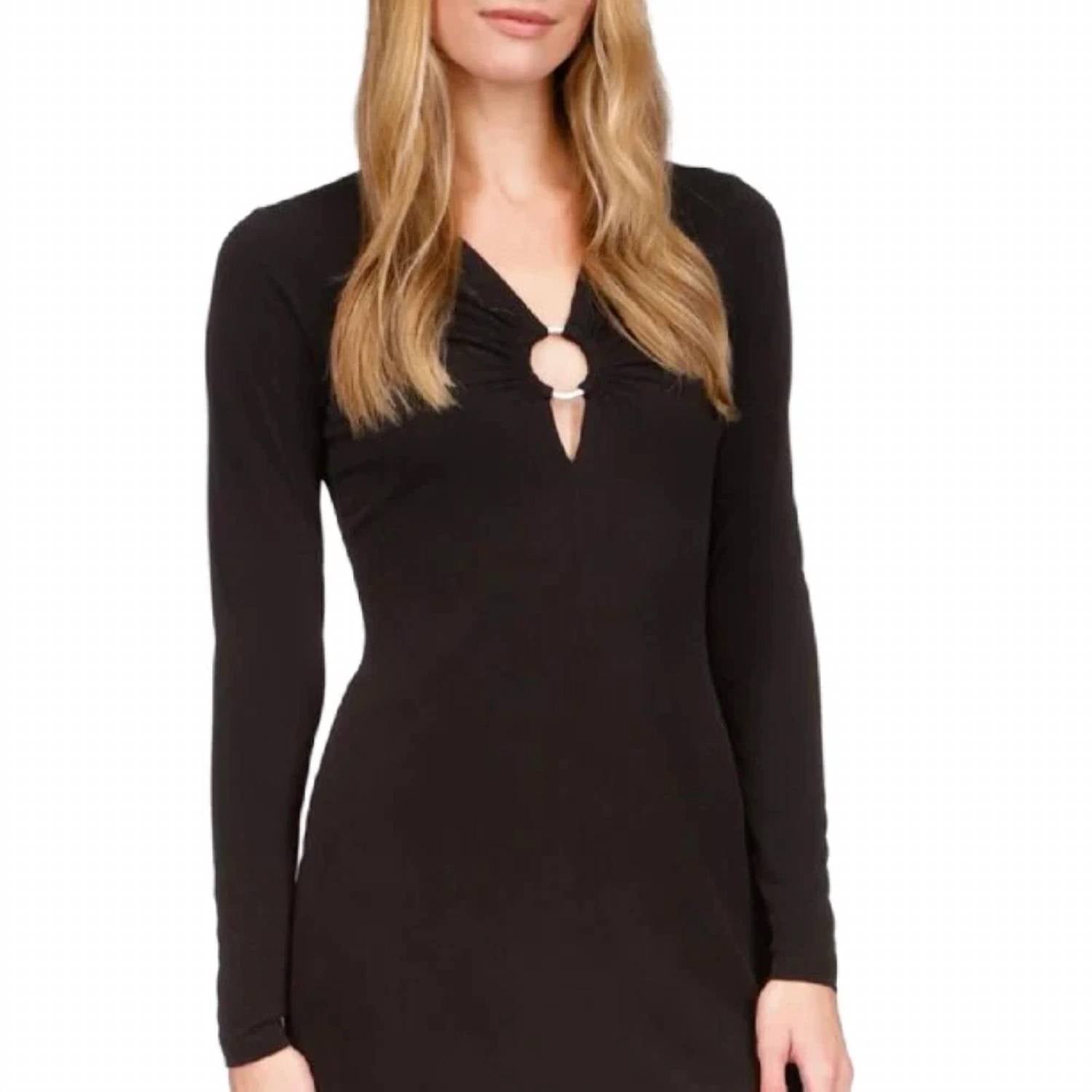 Michael Kors - Cut Out Long Sleeve Dress