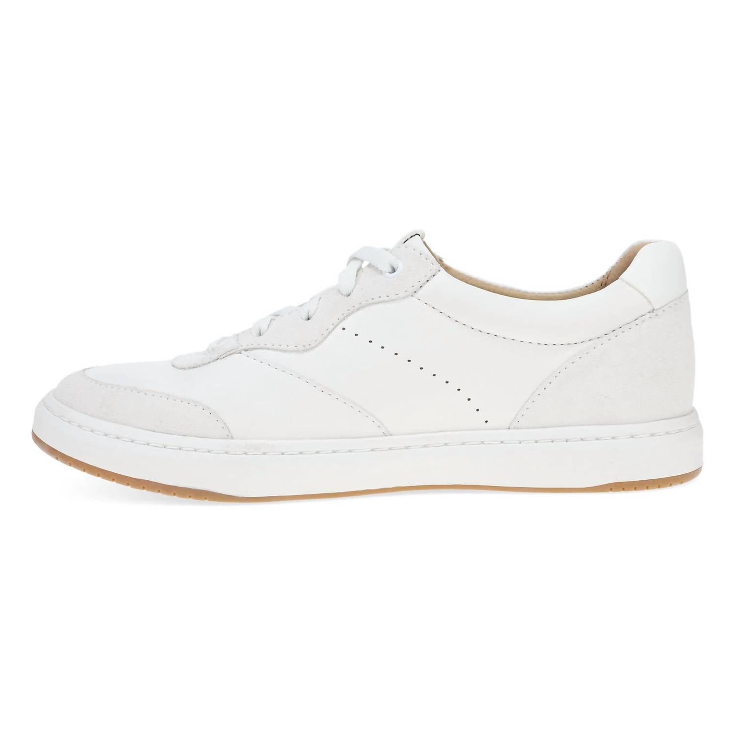 dansko Women's Josey Leather Sneaker in white - women's sneaker