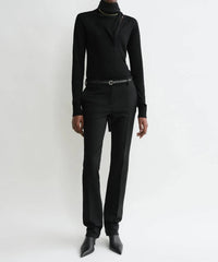 TOTEME Low Waist Slim Trousers in black - women's pants