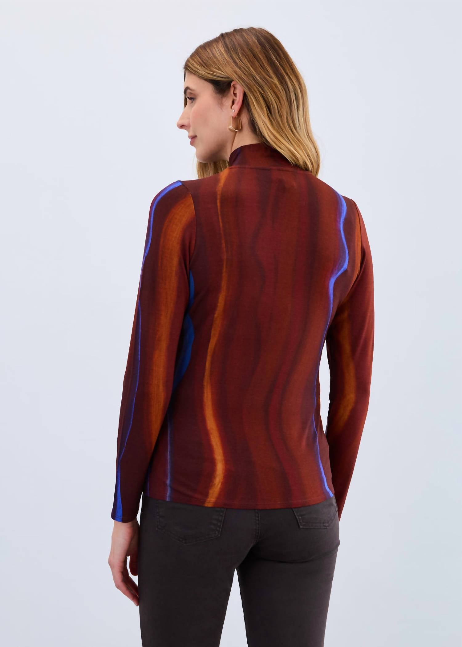 Fdj - Long Sleeve Mock Neck Top