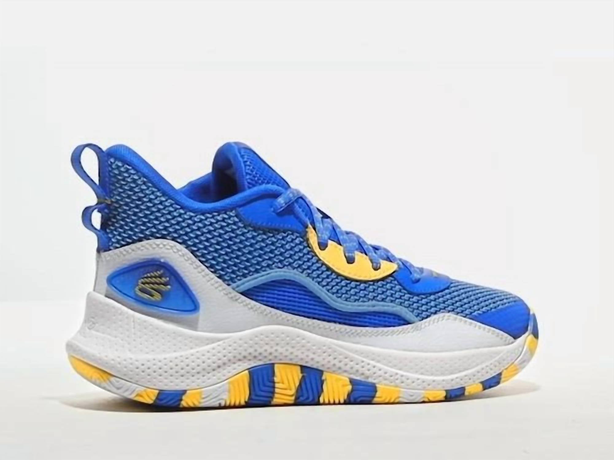 UNDER ARMOUR Men's Curry 3z 24 Shoes in royal white taxi - men's sneaker - alternate view