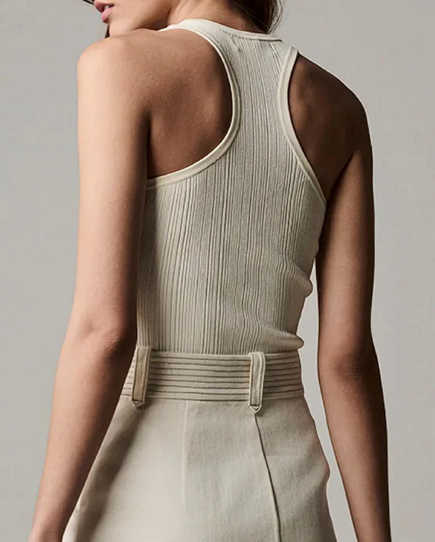 Hevron - Violet Knit Tank Top