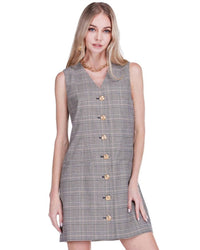 Joy Joy - V-neck Button Dress