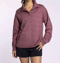 Thread & Supply - Indiana Quilted Half-snap Pullover