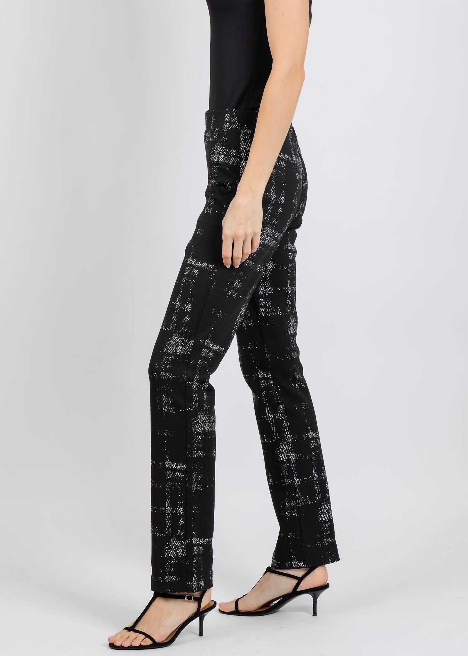 Joseph Ribkoff - Plaid Print Pull On Pants