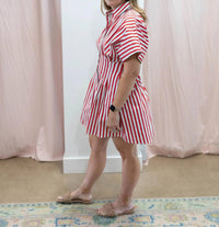 Karlie - Stripe America Shirt Mini Dress