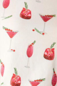 Pj Salvage - Long Sleeve Cranberry Cocktails Top