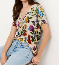 Johnny Was - Janie Short Sleeve Henley Tee