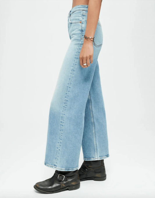 Re/Done - High Rise Wide Leg Crop Jean