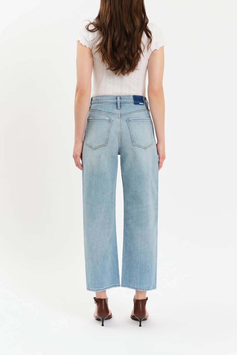 DAZE Westward Barrel Leg Jeans in blue - women's jeans - alternate view