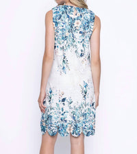 Picadilly - Sleeveless Printed Lace Dress