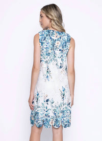 Picadilly - Sleeveless Printed Lace Dress