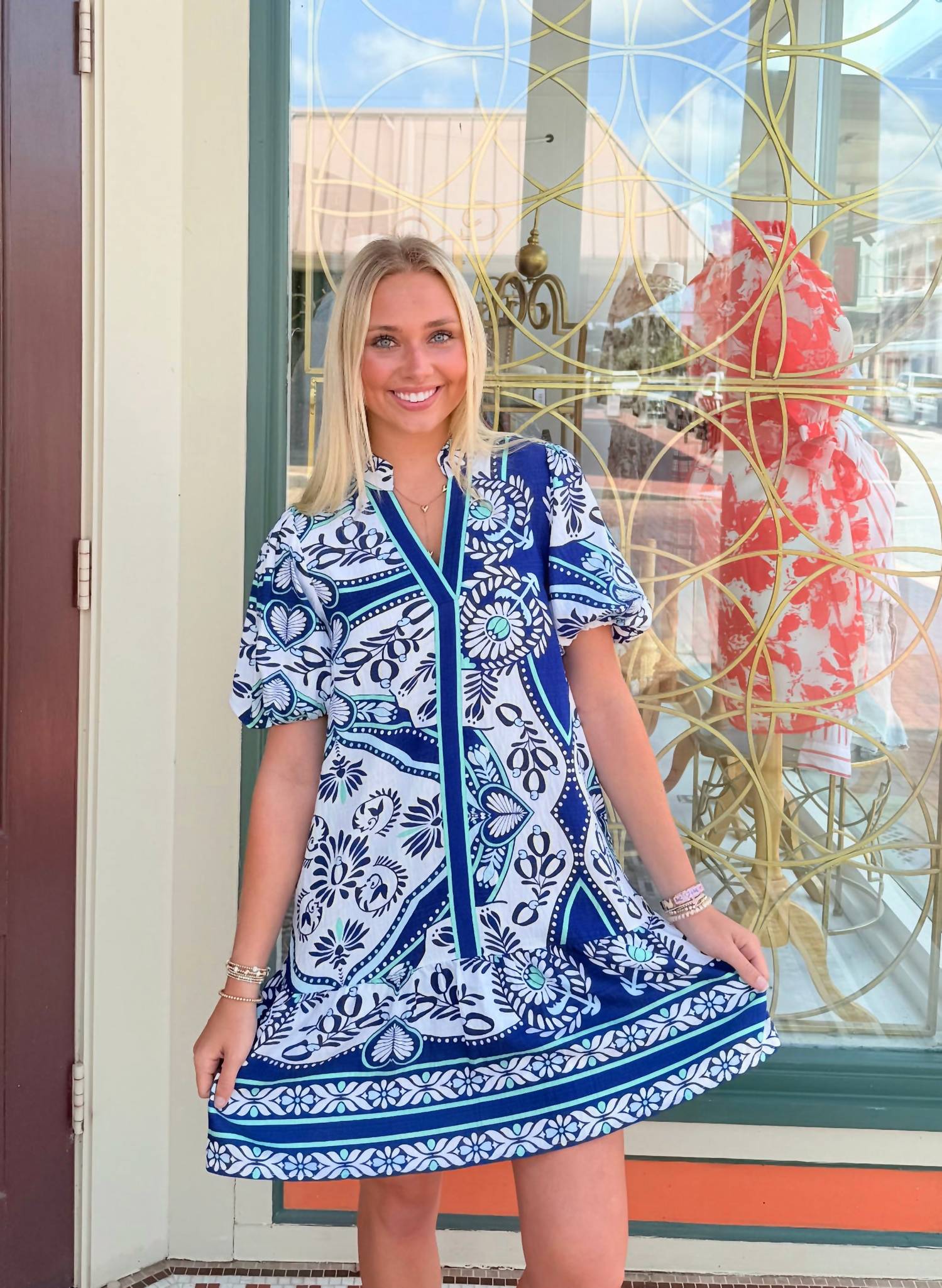 Thml - Puff Sleeve Tiered Dress