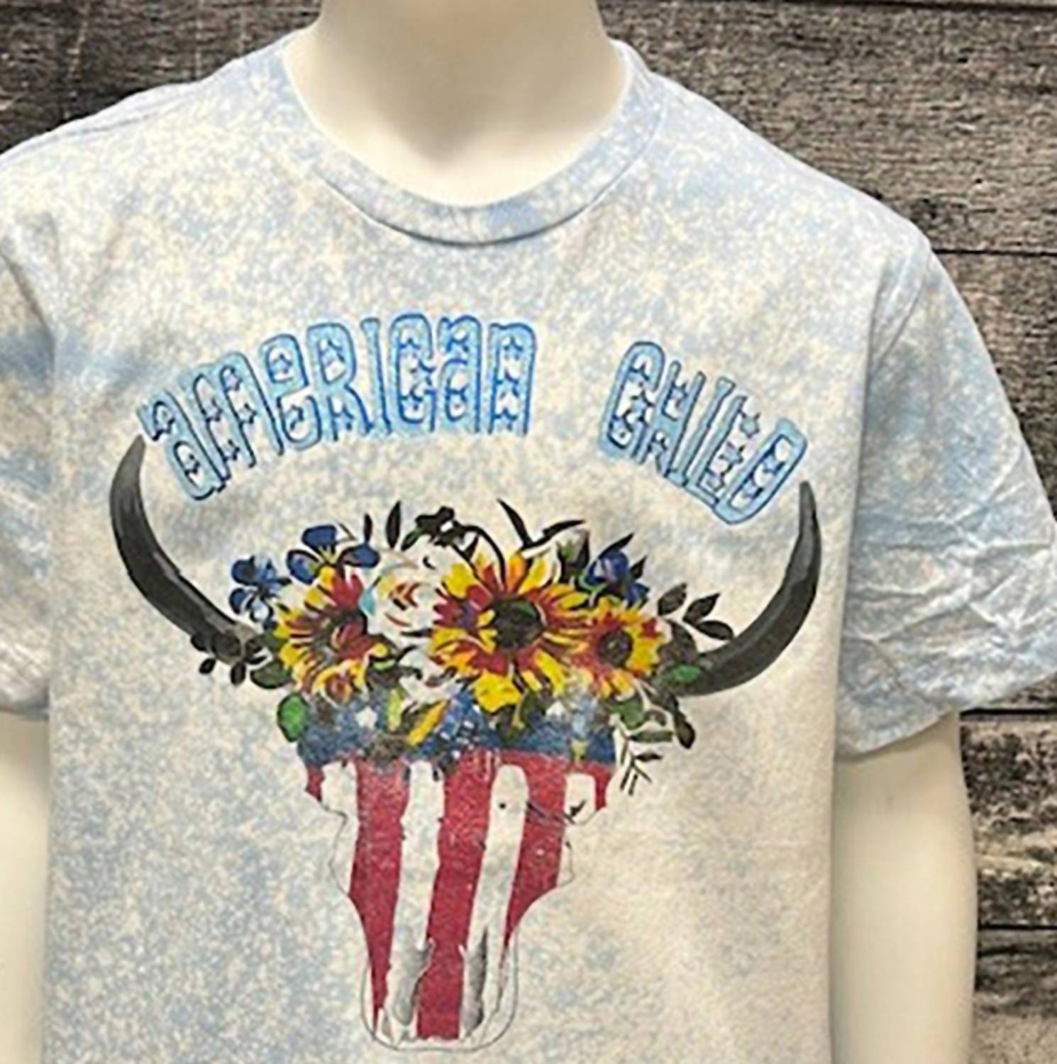 Bratti Mati - Kids American Child Bleached Tee