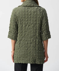 Joseph Ribkoff - Textured Cowl Neck Jacket