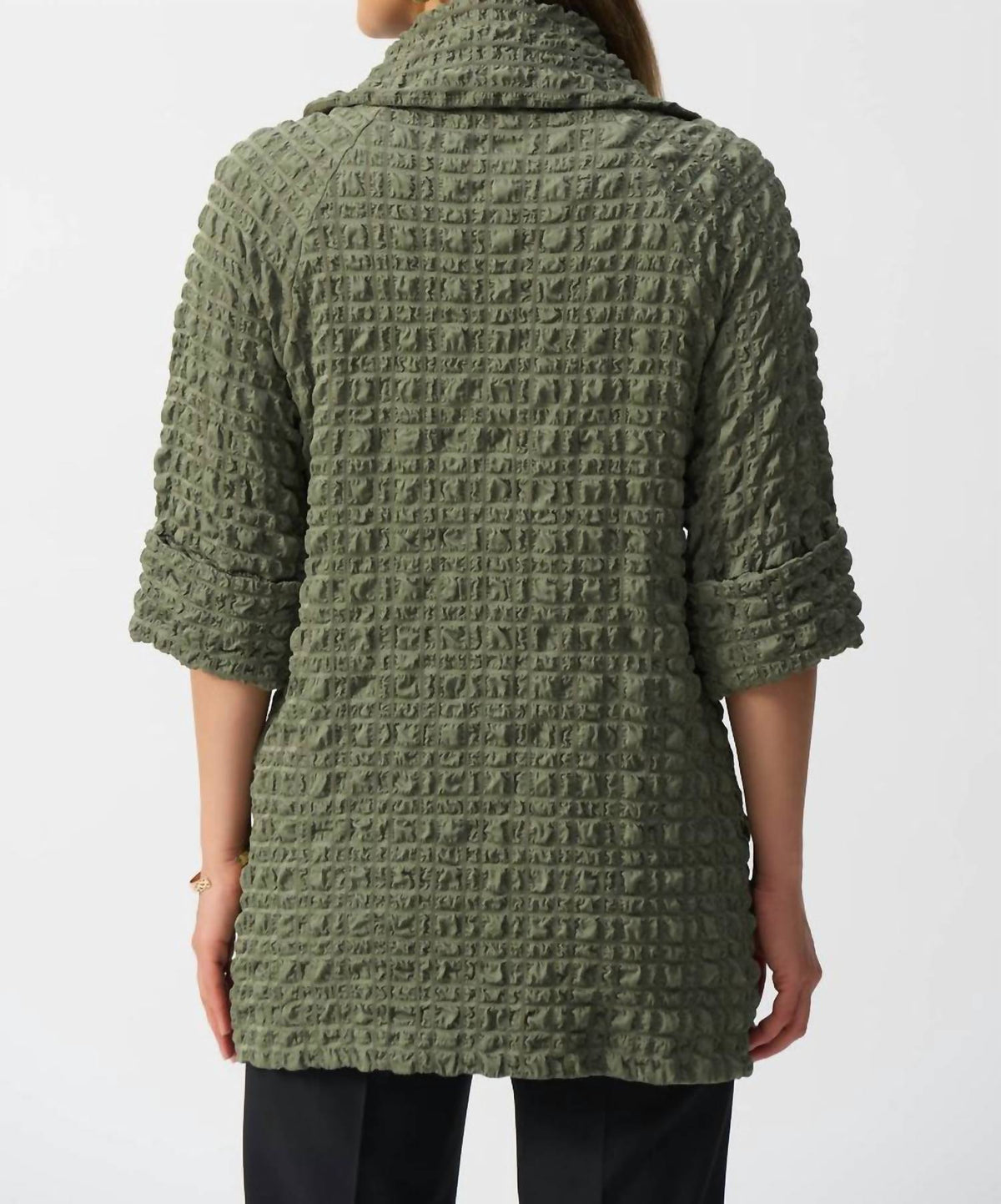 Joseph Ribkoff - Textured Cowl Neck Jacket
