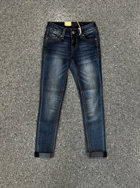 GRACE IN LA Women's Skinny Jeans in la women s skinny jeans in blue - women's jeans